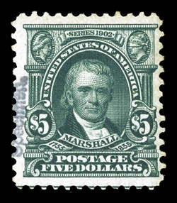 300S-E to 313S-E, 1c-$5.00 1902 Issue, with Ty. E Specimen overprints cplt., fresh colors throughout, all but the 2c with o.g. (a couple are part o.g.), three values with
natural straight edge, a few minor flaws, overall fine-very fine.