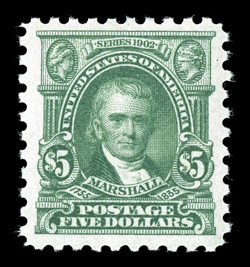480, $5.00 Light green, well centered within large margins, strong rich color, o.g., never hinged, extremely fine. 2007 PF certificate.