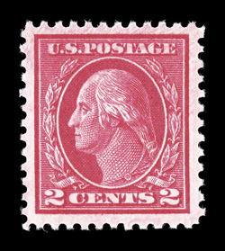 500, 2c Deep rose, Ty. Ia, a fantastic example of this scarce and difficult type, possessing several eye-catching physical qualities, not the least of which are its incredibly
huge and balanced margins on all four sides, plus its characteristic