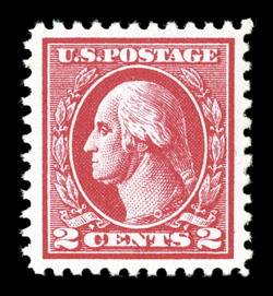 528B, 2c Carmine offset, Ty. VII, pristine mint single, brilliant color and a vivid impression on immaculate white paper, especially well centered and margined, o.g., never
hinged, extremely fine photocopy of a 2000 PF certificate for a pair, t