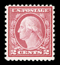 539, 2c Carmine rose coil waste, Ty. II, perf. 11x10, brilliant mint example, with a wonderful overall freshness, nicely centered for this coil waste rarity, o.g., lightly
hinged, nearly very fine 1963 PF certificate.