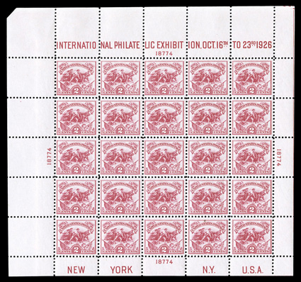 630, 2c White Plains souvenir sheet, bright and fresh, o.g., never hinged, trivial natural gum wrinkle in fourth column, very fine.