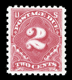 J60, 2c Rose, lovely bright color, nicely centered and margined, o.g., never hinged, very fine 2003 PF and 2008 PSE certificates.