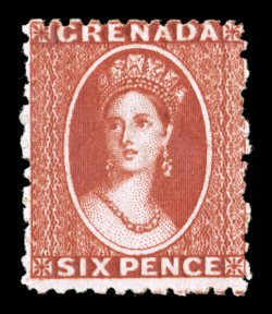 S.G. 3a, 1862 6p Lake red, deep intense color and impression, large part original gum, fresh and fine 1978 PF certificate (Scott 2b $1,000.00).