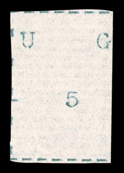 S.G. 17, 1895 30(c) Black, wide letters, narrow stamp, without gum as issued, borders on three sides, fresh paper, small natural paper wrinkle at bottom, very fine ex-Dr.
Scott (Scott 17 $1,750.00).