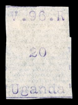 S.G. 47, 1896 20(c) Violet, without gum as issued, full frame line at bottom, partial frame lines on the other three sides, pinpoint thin speck, very fine (Scott 47
$325.00).