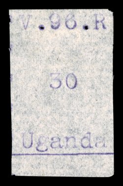 S.G. 49, 1896 30(c) Violet, without gum as issued, frame lines at bottom and left, periods impressed so heavy they cause slight holes in the paper, very fine 1989 RPS
certificate (Scott 49 $525.00).