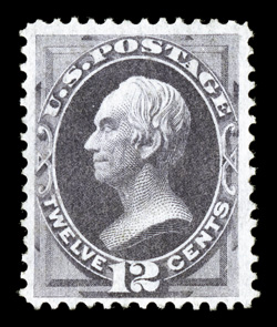 151, 12c Dull violet, fresh unused single, bright color, attractively centered, very fine 2001 and 2008 PF certificates.