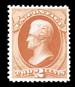 183, 2c Vermilion, exceptionally well centered within large margins, fresh color, o.g., never hinged, extremely fine 1992 PF certificate and a 2006 PF certificate (XF
90).