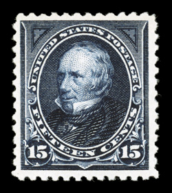 259, 15c Dark blue, deep prooflike color and impression on immaculate white paper, well centered and margined, o.g., n.h., very fine 2007 PF certificate.