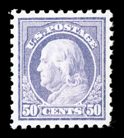 440, 50c Violet, extraordinarily well centered within large margins, fresh color, o.g., lightly hinged, extremely fine and choice 1991 and 2006 PF
certificates.