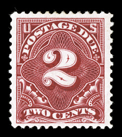 J30, 2c Vermilion, well centered within particularly wide margins, deeply rich color and a well incised impression, o.g., choice very fine 2007 PF certificate.