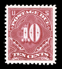 J42, 10c Deep claret, post office fresh mint example, with radiant color and a highly detailed impression on immaculate white paper, exceedingly well centered and margined,
unblemished o.g., n.h., extremely fine 2003 PF certificate (bottom se