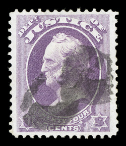 O32, 24c Justice, well centered within exceedingly wide margins, strong rich color on fresh white paper, choice very fine 2007 PF certificate.