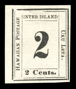 24, 2c Black on laid paper, Plate 7-A, Type VI, Position 6, unused, four ample to huge margins, deep rich color on crisp white paper, very fine 2009 PF
certificate.
