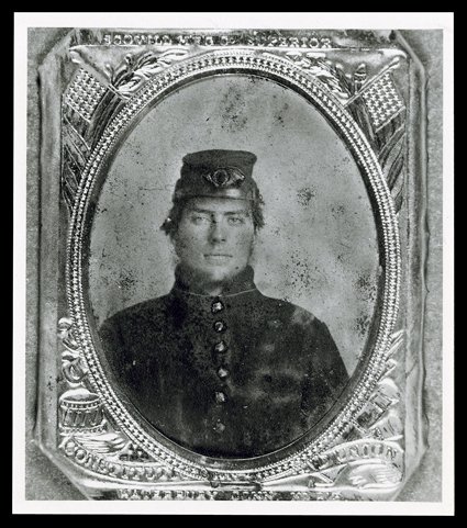 [The Indian Frontier and the Civil War, Cady Correspondence] The impressive archive of correspondence of Private James E. Cady, 1862-65, 150 letters, many with original covers,
some patriotic designs, many of which bear scarcer Fort Abercrombie p