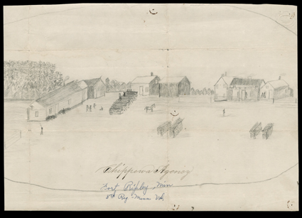 [Chippawa Agency during the 1862-63 Sioux War] correspondence of six letters and five covers from James Cheetham to his wife in Plainville, Mass. written from the Chippewa
Agency, Manannah and Fort Ripley, Minnesota during the Indian uprising bet