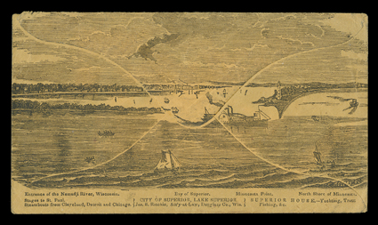 Steamboat related ephemera accumulation, a substantial holding of over a hundred items from about the mid 19th century to the beginning of the 20th century, including many
fancy illustrated letterheads depicting steamboats, picture post cards, na