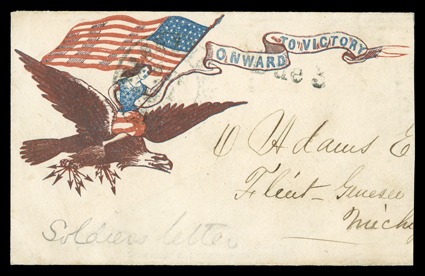 [Second Bull Run] Our men were pursued by all the engines of death that a rebel horde could invent. Outstanding content soldiers letter, by Sgt. T. F. Powers, On Picket on the
Bank of the Potomac Near Sheperdstown, September 27, 1862. In