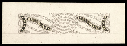 RS109E, Helmbolds unfinished die essays on card, a similar set in the five known colors, very fine.