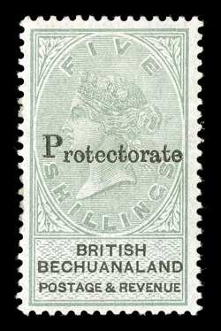 57, 1888 5- Green, fresh colors, nicely centered, large part original gum, a very fine example of this elusive stamp 1987 RPS certificate (S.G. 49 £1,300).