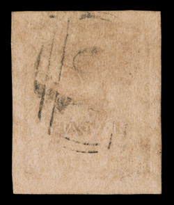 7, 1858 1p Embossed on buff, full margins around, clear embossing, lightly cancelled, current certificate notes thinned, very fine appearance clear 1987 PF and 1996 Brandon
certificates, as well as a 2009 RPS certificate (S.G. 3 £1,100).