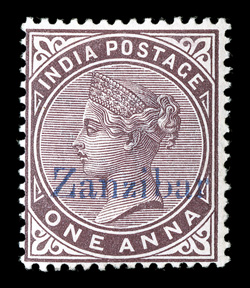 2, 1895 1a Violet brown, rich bright color on pristine white paper, o.g., relatively lightly hinged, a fine example of this rare mint stamp signed several times and
accompanied by a 1999 BPA certificate (S.G. 2 £2,500).