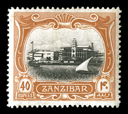 116, 1908 40R Orange brown and black, deep colors, o.g., lightly hinged, very fine signed Roig (S.G. 242 £650).