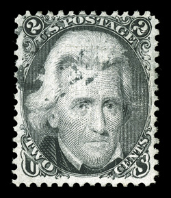 85B, 2c Black, Z grill, used, strong color, lightly cancelled, fresh and fine 2001 APS and 2002 PF certificates.