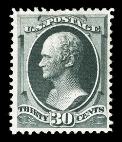 165, 30c Gray black, unused, fresh color and paper, well centered, very fine 2000 PF certificate.