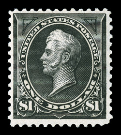 276A, $1.00 Black, Ty. II, strong color and impression, o.g., lightly hinged, very fine 1978 PF certificate.