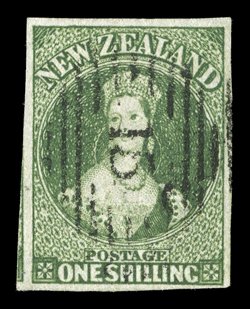 1- green, 1- yellow-green and 1- deep green, all with good to large or very large margins with the first and last showing portions of adjoining stamps a fine trio. Sc. 15
group S.G. 44-46, £1,050.