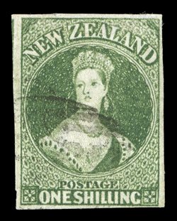 1- yellow-green, 1- deep green and a further example in an unusual pale shade, all with four margins and generally fine. S.G. 15 group S.G. 4658.
