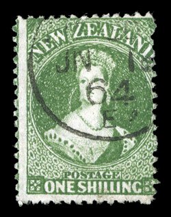 1- green, three distinct shades with two cancelled by 1864 c.d.s. fine. Sc. 20 group S.G. 7880 group, £1,125.