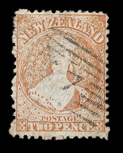 2d. vermilion retouched, Row 207, neatly cancelled 7, fine. Sc. 46 S.G. 141a, £425.