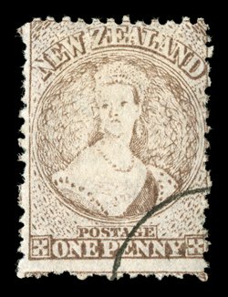 Handstamped with small part circular datestamp with n.z at top: 1864-67 3d. and 1-, 1871 1d. and 6d., and 1872 no watermark 2d. and 4d., all fresh without gum the 4d. with a
horizontal crease, otherwise fine. provenance: Gerald