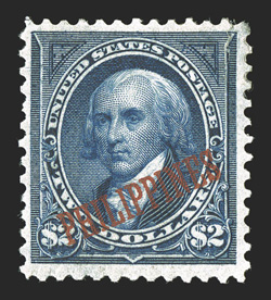 224 var., $2.00 Dark blue, St. Louis Exhibition Special Printing, deep color, o.g., hinge on back with with Bartels special printing note, closed tear at top right, fine
appearance a rarely offered special printing 2010 PF certificate.