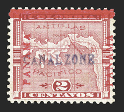 1, 2c Rose, choice mint single, exceptionally well centered, strong color, o.g., fresh and very fine signed A. Brun (CZSG 1).