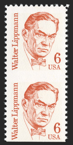 1849a, 6c Lippmann, vertical pair, imperforate between and at bottom, well centered example of this very rare error, of which only ten pairs are recorded, o.g., n.h., very
fine 1989 PF certificate.