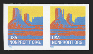 2902a, (5c) Butte coil, imperforate, pair, o.g., n.h., very fine.