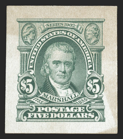300P2a-313P2a, 1c-$5.00 1902-03 Regular issue, Panama-Pacific small die proofs on wove cplt., all with full large margins, light toning as always, 13c and $2.00 with trivial
thin spot, very fine while there were 3-5 of each printed, we beli