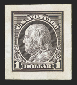 423P2a, $1.00 Violet brown, Panama-Pacific small die proof on yellowish wove, large full margins, strong color, very fine and handsome only three to five examples were printed
1994 PF certificate.