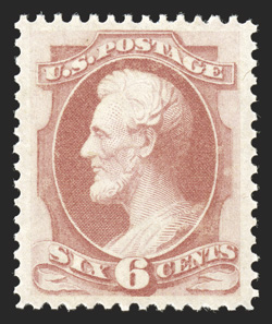 159, 6c Dull pink, a superlative quality mint example of this always difficult stamp, being in a state of preservation which belies its age, boasting an incredible overall mint
bloom few Bank Note stamps enjoy, with far stronger and brighter c