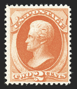 183, 2c Vermilion, bright color, attractively centered, o.g., n.h., very fine 1990 PF certificate for a block of four, this being the top left stamp.