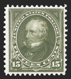 284, 15c Olive green, nicely centered, bright and fresh, o.g., n.h., very fine 1988 PF certificate.