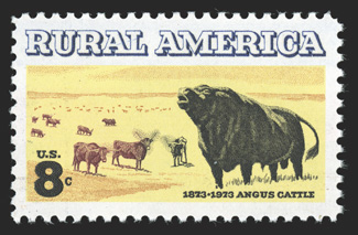 1504a, 8c Rural America, green and brown omitted, well centered, o.g., n.h., extremely fine and scarce 1990 PF certificate.