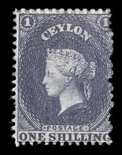 1- slate-purple, unused with part original gum, lovely color, some gum creases otherwise fine. Rare. R.P.S. Certificate (1994). Sc. 43 S.G. 43, £1800.