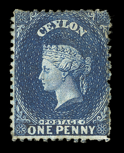 1d. dull blue, variety watermark reversed, and 1d. deep blue, both unused with part original gum attractive examples of these scarce stamps. R.P.S. Certificate (2007) for
each. Sc. 46d var., 46e S.G. 63ax, 63b, £390.