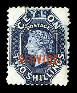 2d. to 2- set of five, unused with part to large part original gum. Sc. O2, 4-7 S.G. O1-5, £515.