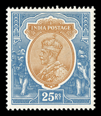 S.G. 201-19, 1926-33 3p-25R George V, watermarked multiple star cplt., o.g. or l.h., fresh and fine-very fine set.